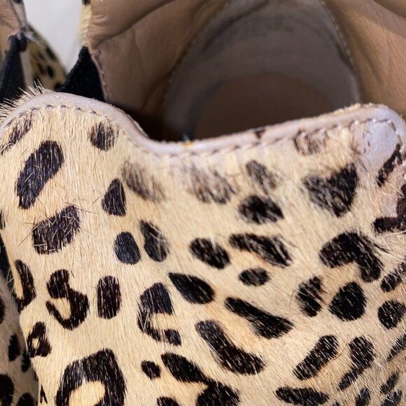 Coconuts by Matisse Leopard Calf Hair Hi Top Sneakers Women's 9.5 Animal Print - Picture 2 of 12